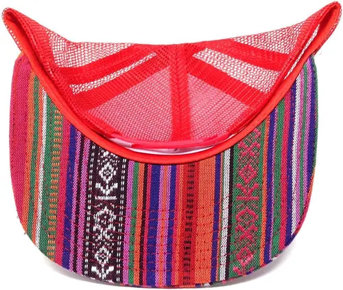 Vista 3 de Crown Flat Bill - Gorra de malla para camionero, estampados mixtos