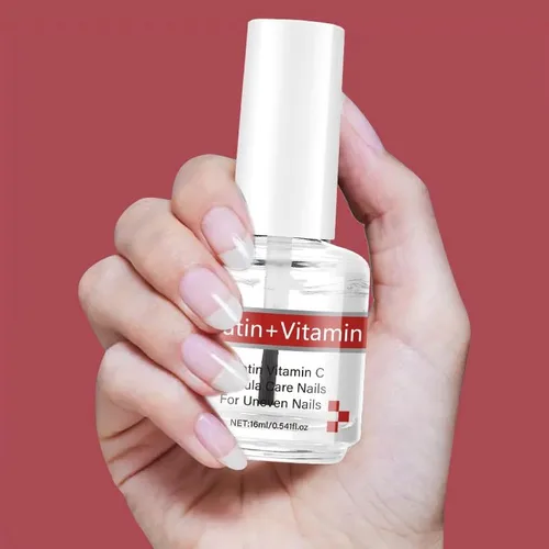 Vista 5 de Aceite de queratina + vitaminas C para uñas y cutículas, proteína de queratina hidrata y fortalece el cuidado, impove las uñas agrietadas