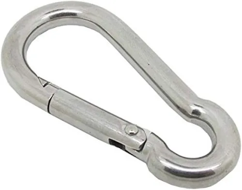 Scuba Choice Stainless Steel Boat Clip Carabiner 3.13" – Safety Spring Hook for Boating, Kayaking, Diving, Fishing & Outdoor Gear