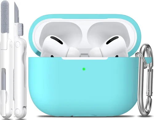 Vista 67 de Funda para AirPods con llavero, protección completa, de silicona, accesorios para AirPods, funda para chicas con estuche de carga inalámbrico