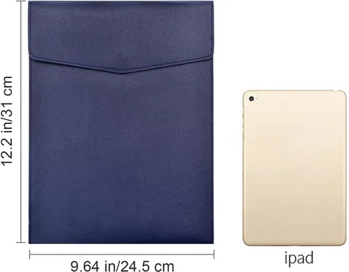 Vista 2 de VANRA 1 carpeta de archivos de piel sintética vertical A4, soporte para documentos, sobre de cuero impermeable, organizador de archivos