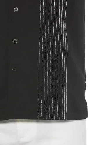 Vista 6 de Cubavera Camisa Dobby de manga corta con botones para hombre (talla S - 5X grande y alto)