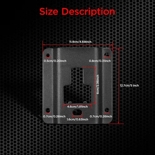 Vista 4 de SPEEDWOW Placa de soporte de carga para caja de camioneta compatible con F-150 2015-2023; compatible con F-250 Super Duty 2015-2023; compatible