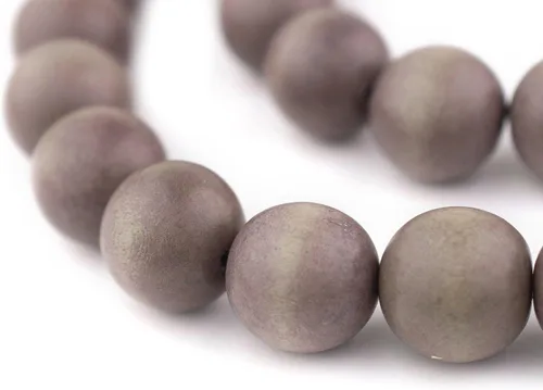 Vista 147 de TheBeadChest: cuentas de madera redondas naturales de 0.315 pulgadas, cuentas de madera sueltas espaciadoras para fabricar joyas, 4 tamaños