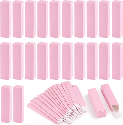 Vista 7 de Cositina Paquete de 100 cajas de lápiz labial de papel kraft rectangulares de 0.78 * 0.78 * 3.34 pulgadas, cajas de lápiz labial kraft, envases