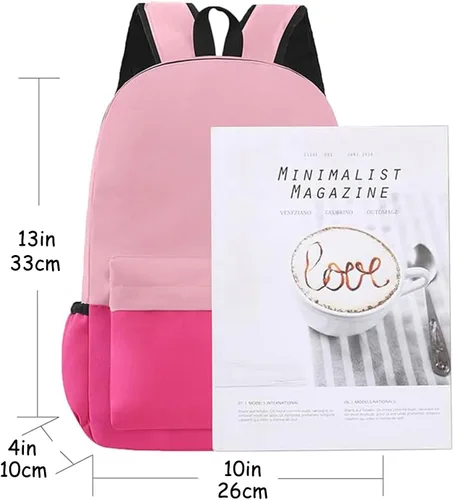 Vista 3 de Mochila infantil preescolar de 13 pulgadas para niños y niñas, Rosado, Classic