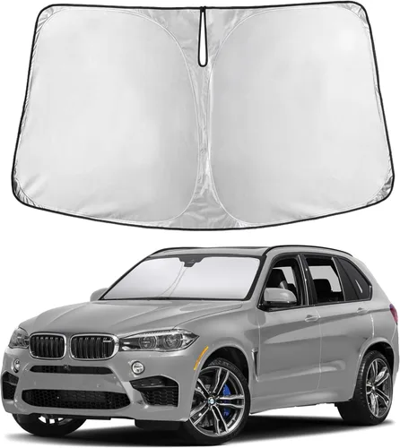 Vista 110 de Parasol para parabrisas para Rivian R1S 2022-2024 2025 compatible con EcoNour material de poliéster 240T, visera solar para coches, reflector que