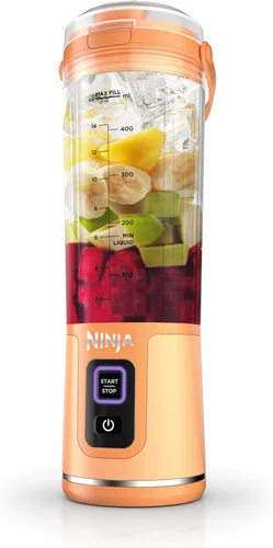 Vista 16 de Ninja BC151EM Blast Licuadora Portátil, Sin Cable, Recipiente de 18oz, Licuadora Personal para Batidos y Licuados, Libre de BPA, Tapa Hermética