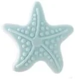 Vista 2 de Home-organizer Tech 5 protectores de pared de silicona que brillan en la oscuridad para manija de puerta, diseño de estrella de mar, protectores