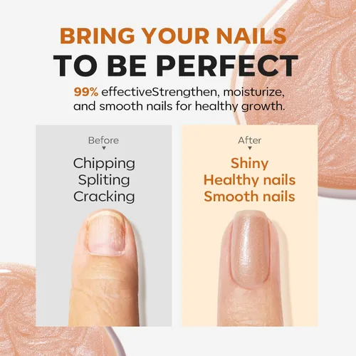 Vista 4 de modelones Fortalecedor de uñas, capa base de relleno de cresta de uñas nude 8 en uno