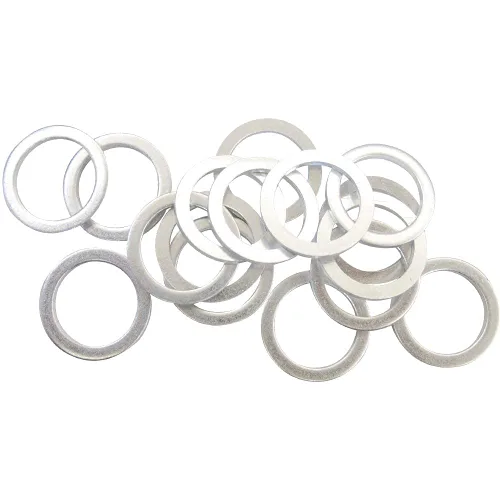 Vista 4 de 221512-15167A Juntas de drenaje de aceite de aluminio de 15x 18mm con arandelas de aplastamiento - Compatible con Volvo, Chrysler, Dodge, Kia