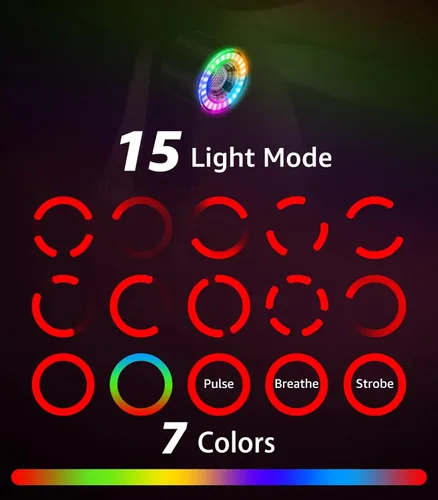 Vista 2 de Cruxer Ultra Bright Bike Tail Light 200 Lumen Compact Bicycle Rear Light, USB-C Rechargeable, Smart Brake Sensing up to 300 Lumen, 8 Light Intensity