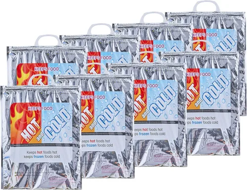 Vista 33 de Bolsas aisladas Superio para entrega de alimentos fríos y calientes, bolsas de compras de comestibles, almacenamiento de alimentos para comida