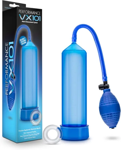 Vista 8 de Blush Performance VX101 Bomba de pene para principiantes de 9 pulgadas, bomba de vacío de mejora con manguito cilíndrico de tubo de silicona suave