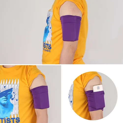 Vista 7 de Cómodo brazalete para correr manga bolsa de teléfono móvil soporte ejercicio brazalete teléfono brazo protector manga