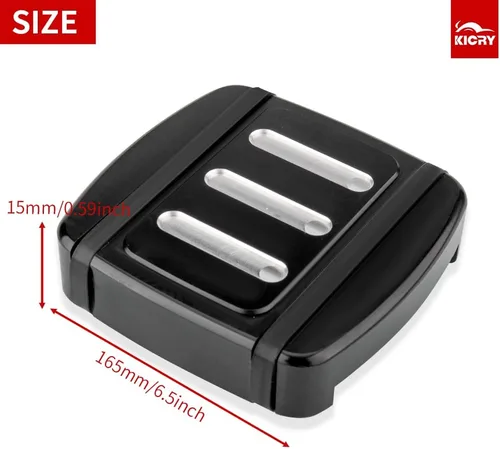 Vista 5 de Cubierta de pedal de freno compatible con Harley softail Heritage Springer Fit Fat Boy Deluxe FLSTN Road King FLHR Road Glide FLTR cubierta