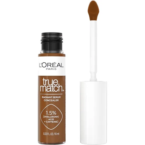 Vista 18 de L'Oreal Paris True Match - Corrector de suero radiante, corrector iluminador debajo de los ojos con 1.5% de ácido hialurónico y cafeína, C1, 0.33