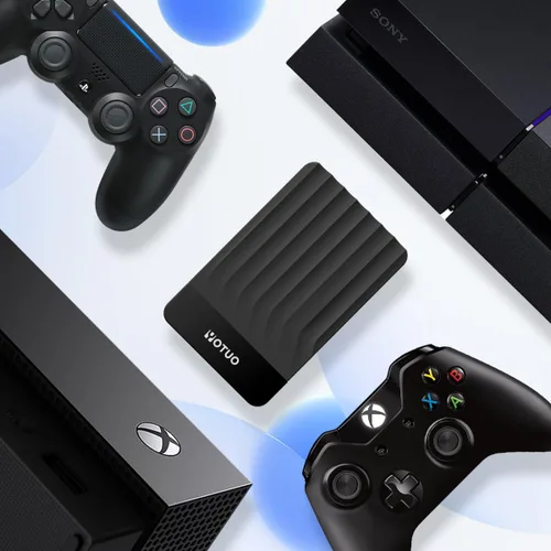 Vista 3 de Disco Duro Externo Portátil de Almacenamiento Expansión Móvil HDD USB 3.0 para PC, Mac, Escritorio, Portátil, PS4, PS5, Xbox One X/S, Xbox 360, Xbox