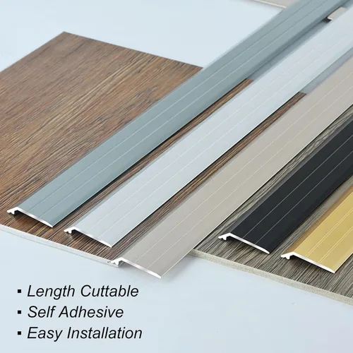 Vista 8 de Transition Door Strip for Doorway Steps, Metal Entry Ramp 2.5cm Narrow Carpet Edge Trim Gold, Low Threshold for Uneven Floors (Length 80cm)