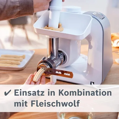 Vista 3 de Accesorio para hacer galletas, molinillo de carne de pastelería, molinillo de carne de acero inoxidable, para galletas, pastelería