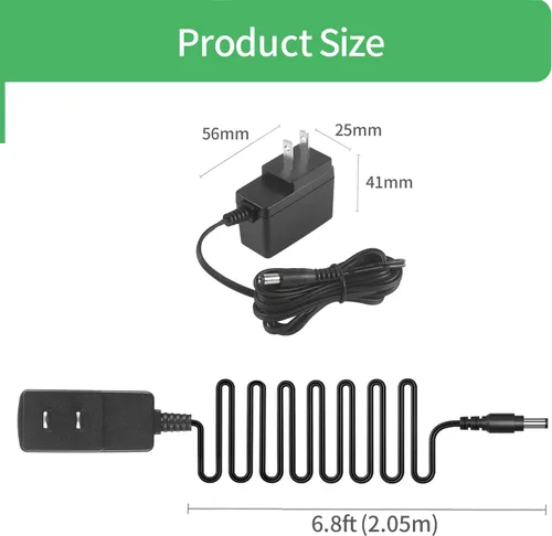 Vista 2 de Adaptador de fuente de alimentación DC 9V 500mA para teclado de piano Casio, adaptador de pedales de efectos de guitarra Boss, fuente