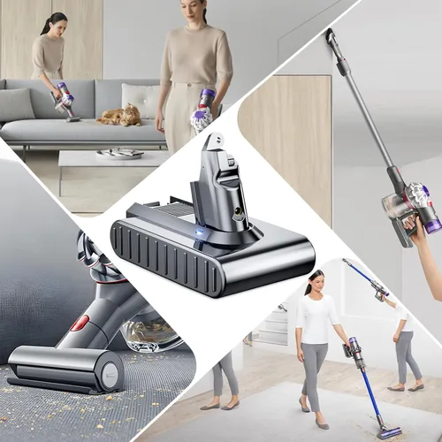 Vista 7 de 8000mAh Batería de repuesto para Dyson V6 21.6V litio VTC4 SV03 SV04 SV05 SV06 SV07 SV09 DC58 DC59 DC61 DC62 DC72 DC74 Absolute Animal Motorhead