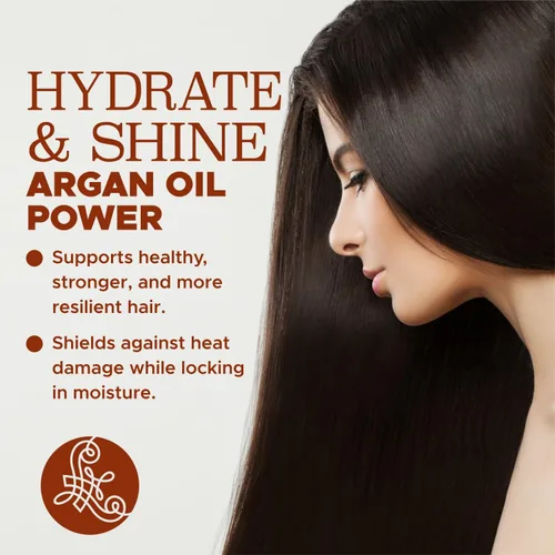 Vista 5 de Luseta - Máscara capilar de aceite de argán para cabello dañado, acondicionador, engrosamiento profundo para cabello fino, hidrata para cabello