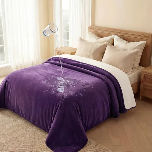 Vista 18 de Luciphia Manta impermeable para perro, lavable, reversible, de forro polar, sherpa, para cama, sofá, suave, a prueba de líquidos, a prueba de orina