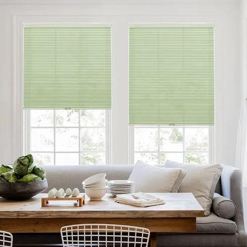 Vista 12 de LazBlinds Persianas celulares sin cordones, opacas personalizadas, 100 % bloqueo de luz, persianas plisadas para ventanas