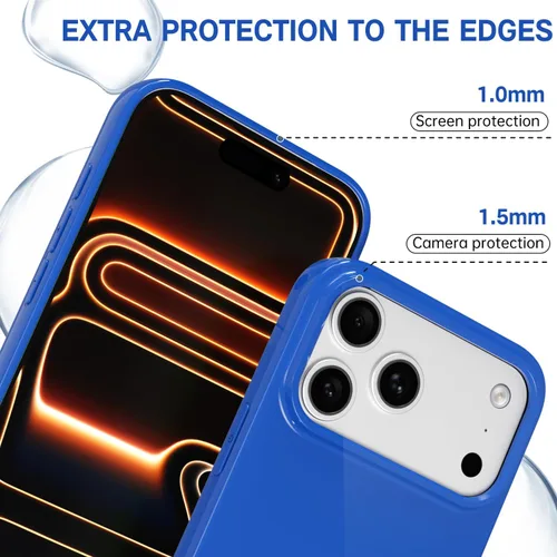 Vista 438 de Svanove para iPhone 7 Plus/ 8 Plus, funda de silicona, de goma suave brillante y gel de jey lindo, funda protectora de plástico simple y lisa