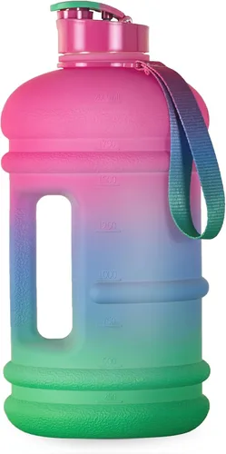 Vista 40 de TOOFEEL Botellas de agua de 2 litros – Botella de agua de medio galón sin BPA – Ideal para gimnasio, jarra de agua grande, botella deportiva