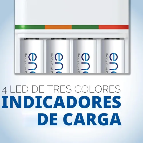 Vista 4 de Paquete de alimentación para Panasonic K-KJ55MC84CZ eneloop; 8 AA, 4 AAA, y batería avanzada con carga rápida de 3 horas