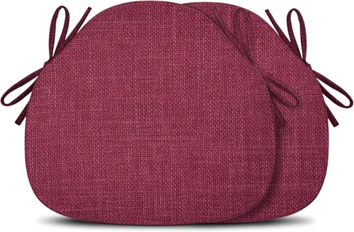 Vista 17 de Shinnwa Juego de 2 Cojines para Sillas de Comedor, Almohadillas de Asiento Windsor de Espuma de Alta Resistencia, Cojines para Sillas de Cocina