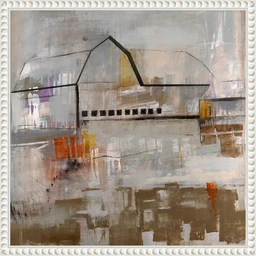 Vista 12 de Amanti Art Framed Canvas Wall Art 16x16 Old Barn by Alexys Henry, Framed Wall Art Canvas, Abstract Artwork, Modern Decor, Small Poster Painting for