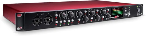 Vista 8 de Focusrite Clarett+ OctoPre Pro Pro Pro - Preamplificador de micrófono ADAT de 8 entradas/8 salidas para producción musical, con alto rango dinámico