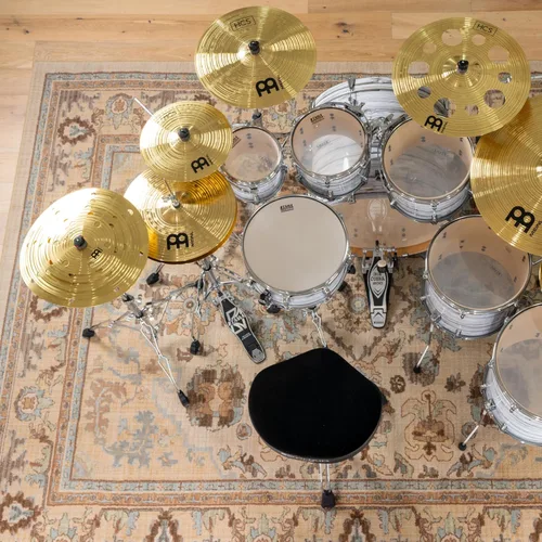 Vista 8 de Meinl Cymbals Paquete de platillos Smack Stack de 5 piezas con agujeros 20,3 cm, 25,4 cm, 30,5 cm, 35,6 cm, 40,6 cm — Acabado tradicional HCS
