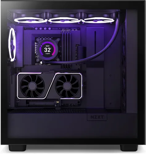 Vista 9 de NZXT Kit de montaje vertical de GPU - AB-RH175-B1-6.890 in PCIe 4.0x16 Cable elevador - Soporte de GPU - Soporte de acero resistente - Negro
