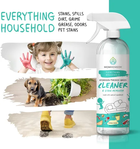 Vista 8 de MOMREMEDY Spray de limpieza multiusos de peróxido de hidrógeno Limpiador multiusos para el hogar Quitamanchas de tela y lavandería Para todas