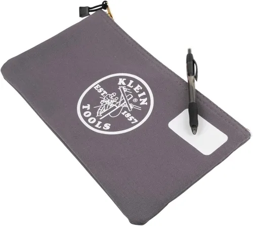 Vista 14 de KLEIN TOOLS 55578 Bolsa con cremallera con divisor, lona No. 10, organizador de bolsas de herramientas resistentes de 7 x 12-1/2 pulgadas, multiusos