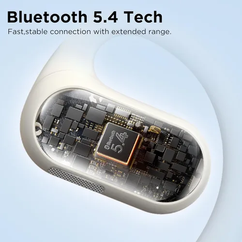 Vista 6 de Auriculares de oreja abierta, auriculares de oreja abierta, auriculares para correr inalámbricos, auriculares Bluetooth inalámbricos 5.4