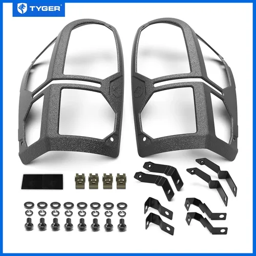 Vista 7 de Tyger Auto Pauldrons - Fundas protectoras de luz trasera de aleación de aluminio fundido de alta calidad compatibles con Toyota Tacoma 2016-2023