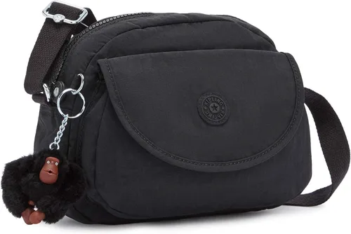 Vista 2 de Kipling Bolso bandolera Stelma tono negro, Negro Tonal, 9.5''L x 7.5''H x 5''D