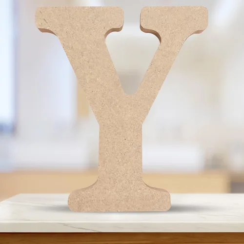 Vista 10 de Letras de madera 3D sin terminar de 4 pulgadas, letras del alfabeto de madera para decoración de pared, manualidades de madera, letras de pie