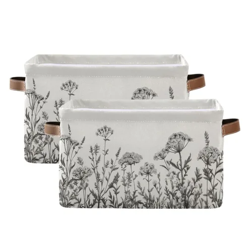 Vista 39 de Emelivor ABC - Contenedor de almacenamiento plegable con asa rectangular impermeable ABC Dinosaurios cesta para almacenamiento cubo organizador