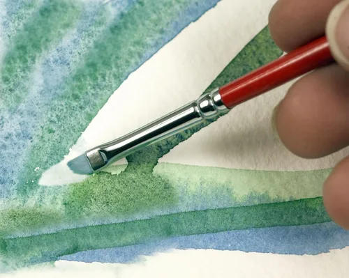 Vista 4 de Creative Mark Scrubber - Pinceles de acuarela profesionales para frotar, secar, remodelar bordes y mucho más. - # 2