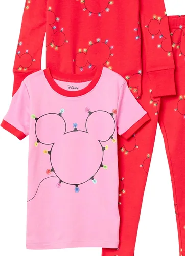 Vista 2 de Tienda Essentials Disney Marvel Star Wars - Conjunto de pijama para bebés, niños pequeños y niñas, 4 piezas (cebra previamente manchada)