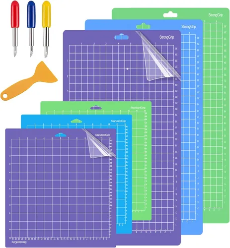 Juego de 6 alfombrillas de corte compatibles con Explore Air 2/Air/One/Maker 3/Maker, 3 alfombrillas adhesivas de 12 x 24 pulgadas, 3 alfombrillas y