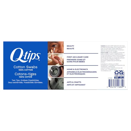 Vista 2 de Q-tips Hisopos de algodón, 500 unidades (paquete de 2)