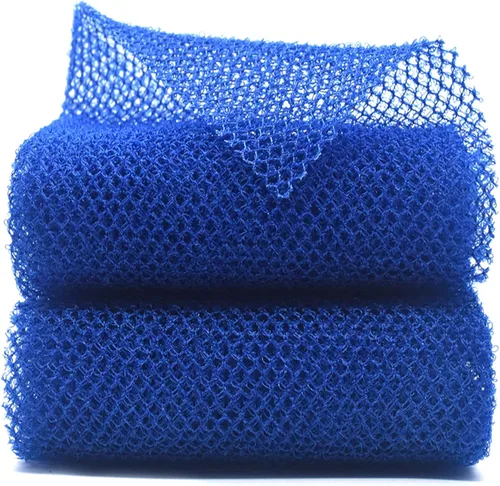Vista 9 de 2 unidades exfoliantes africanas para el cuerpo, esponjas de red de lavado para ducha y baño (2 negras)