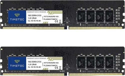 Vista 9 de Timetec 8GB DDR4 2133MHz (PC4-2133P) PC4-17000 UDIMM RAM de escritorio - 288-Pin 1.2V CL15 No ECC sin búfer módulo de memoria DIMM Actualización